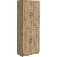 vidaXL Kast Set 2 st Bewerkt hout
