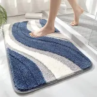 VHV - Badmat - Deurmat - Badmat antislip - Deurmat binnen - 50 x 80 cm - Antislip en Absorberend - Machinewasbaar - Zacht en Comfortabel voor Douche en Bad - Stijl 6