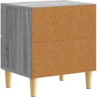 vidaXL Nachtkastje Grijs Sonoma 43 x 34,5 x 48 cm Bewerkt hout