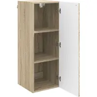 vidaXL Wandkast 33 x 34,5 x 90 cm Bewerkt hout Sonoma Eiken