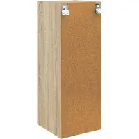 vidaXL Wandkast 33 x 34,5 x 90 cm Bewerkt hout Sonoma Eiken