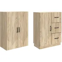 vidaXL Kast Set 2 st Sonoma Eiken Bewerkt hout
