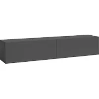 En.casa TV meubel Evaton zwevend 160x32x30 cm donkergrijs mat []