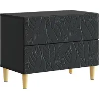 vidaXL Nachtkastje Zwart 62 x 34,5 x 48 cm Bewerkt hout
