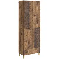 vidaXL Kast Set 2 st Oud hout Bewerkt hout