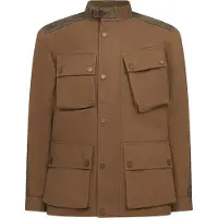 Belstaff Trackmaster Zandkleurige Waterdichte Gewaxte Jas Maat L
