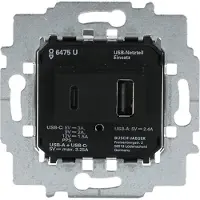 Busch-Jaeger 6475U USB-A en USB-C voedingsadapter - 2CKA006400A0398