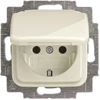 Abb Busch-Jaeger Bj Wandcontactdoos 20Euk-212-503 Enkel Ra M Klep Inb