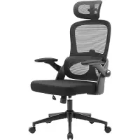 Sihoo M102 Ergonomische Bureaustoel - Verstelbare Hoogte & Lendensteun - Inklapbare Armleuningen - Breed Zitkussen - BIFMA Gecertificeerd - Kantoor/Thuis/Gaming - Zwart