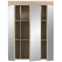 Furnilux Lambada spiegelkast wit hoogglans mdf tz sonoma nb