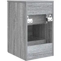 vidaXL Badkamerkast Tussenin Grijs Sonoma 30 x 41 x 50 cm Bewerkt hout
