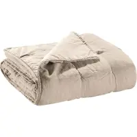 Vivaraise - Bedsprei Stonewashed Zeff Naturel 180 x 260