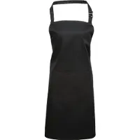 Premier Colours Collection Bib Apron With Pocket | Maat: Één maat