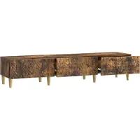 vidaXL TV Kast 147 x 34,5 x 30 cm Gerookt eiken Bewerkt hout