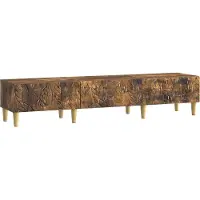 vidaXL TV Kast 147 x 34,5 x 30 cm Gerookt eiken Bewerkt hout