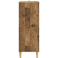 vidaXL Dressoir, gerecycled hout, 33 x 34,5 x 90 cm, houtvezel