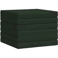 vidaXL Vouwbare Sofa Bed 140 x 67 x 15 cm Donkergroen