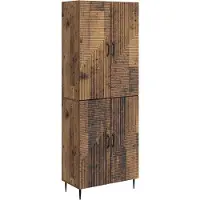 vidaXL Kast Set 2 pcs 66 x 34,5 x 89,5 cm Bewerkt hout