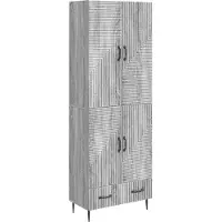 vidaXL Kast Set 2 st Bewerkt hout