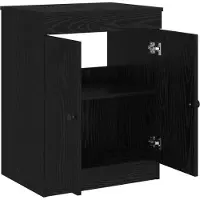vidaXL Badkamerkast Zwart 54 x 41 x 70 cm Bewerkt hout
