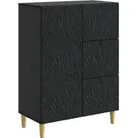 vidaXL Dressoir Zwart 66 x 34,5 x 90 cm Bewerkt hout