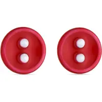 Luxenter Oorbellen 'Lyros' rood / zilver / wit