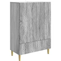 vidaXL Dressoir Grijs Sonoma 66 x 34,5 x 95 cm Bewerkt hout