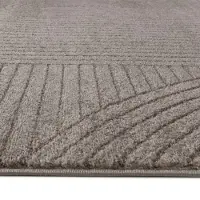 Muratap Vivant japandi art rond vloerkleed laagpolig effen - 160 cm rond