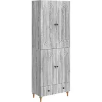vidaXL Kast Set 2 pcs 66 x 34,5 x 95 cm Bewerkt hout