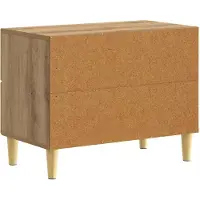 vidaXL Nachtkastje Artisanaal eiken 62 x 34,5 x 48 cm Bewerkt hout