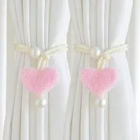 OEM Tweekleurige 3D pluis gordijnband in roze en beige, decoratieve wandbekleding voor tenten, gordijnen, woonkamergordijnen en parasols.