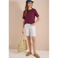 Cecil Dames Slim Legs denim shorts in een casual fit - Wit - 36