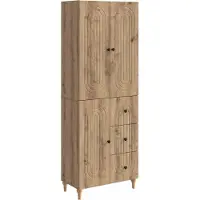 vidaXL Kast Set 2 st Bewerkt hout