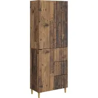 vidaXL Kast Set 2 st Bewerkt hout