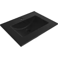 Mexen Atena ingebouwde wastafel 61 x 46 cm, zwart mat - 25016070