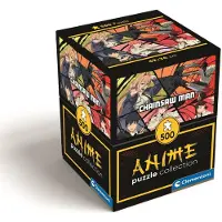 Clementoni - Puzzel - 500 Stukjes - Chansaw Man - Anime collection - Cube - Puzzel Voor Volwassenen