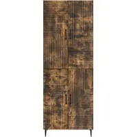 vidaXL Kast Set 2 pcs 66 x 34,5 x 89,5 cm Bewerkt hout