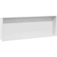 vidaXL Douche Niche Wit 90 x 30 x 9,5 cm Roestvrij staal