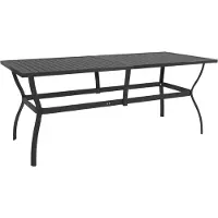 Syfax Tuintafel 190x80x72 cm staal antraciet