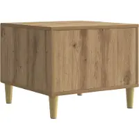 vidaXL Salontafel Artisanaal eiken 50 x 49 x 40 cm Bewerkt hout