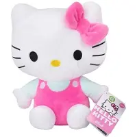 Hello Kitty Zittend (Turquoise/Roze) Pluche Knuffel 20 cm - Speelgoed Knuffels voor Kinderen Meisjes - Kat Cat Kitten Plush Toy - Melody, Kuromi,