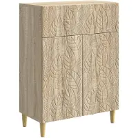 vidaXL Dressoir Sonoma Eiken 66 x 34,5 x 90 cm Bewerkt hout