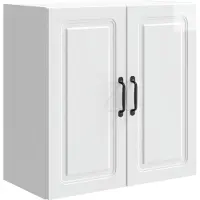 vidaXL Wandkast 59 x 31 x 60 cm Bewerkt hout Hoogglans Wit