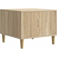 vidaXL Salontafel Sonoma Eiken 50 x 49 x 40 cm Bewerkt hout
