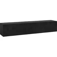 En.casa TV meubel Evaton zwevend 160x32x30 cm zwart hoogglans []
