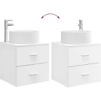 vidaXL Badkamerkastset, 3 stuks, wit, 49,5 x 44,5 x 65,5 cm