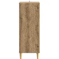 vidaXL Dressoir Artisanaal eiken 33 x 34,5 x 90 cm Bewerkt hout