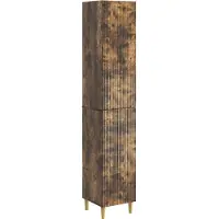 vidaXL Kast Set 2 pcs 33 x 34,5 x 90 cm Bewerkt hout