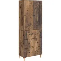 vidaXL Kast Set 2 st Bewerkt hout