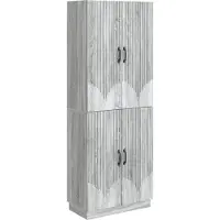 vidaXL Kast Set 2 st Grijs Sonoma Bewerkt hout